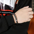 Fahrradkette motorrad brushed kettenarmband panzerarmband leder uniqal